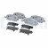 Brake pad set, disc brake LP5045EV Delphi