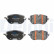 Brake pad set, disc brake LP5046EV Delphi