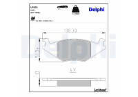 Brake Pad Set, disc brake LP505 Delphi