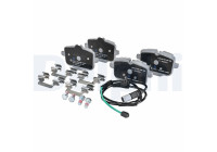 Brake pad set, disc brake LP5051EV Delphi