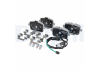 Brake pad set, disc brake LP5051EV Delphi