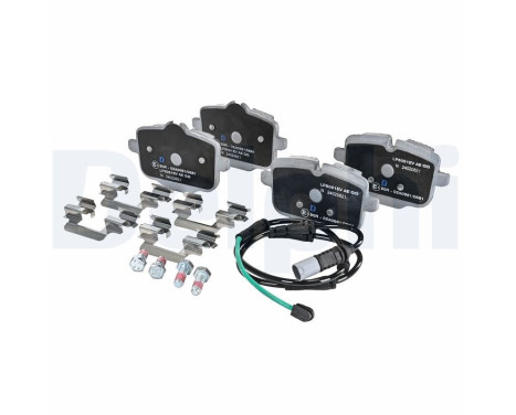 Brake pad set, disc brake LP5051EV Delphi