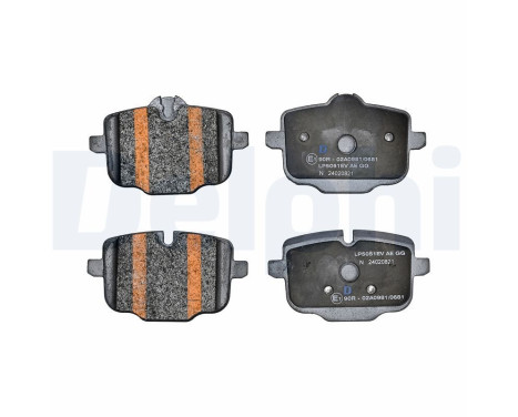 Brake pad set, disc brake LP5051EV Delphi, Image 2