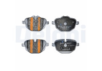 Brake pad set, disc brake LP5052EV Delphi
