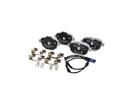 Brake pad set, disc brake LP5052EV Delphi