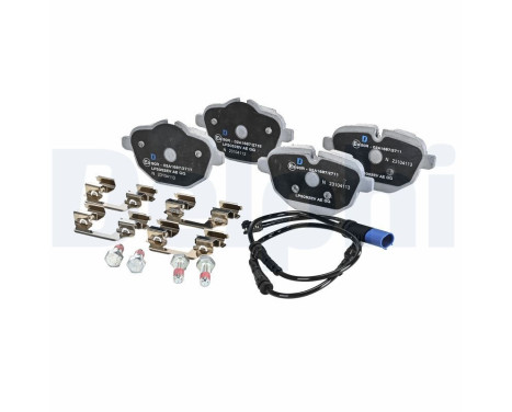 Brake pad set, disc brake LP5052EV Delphi