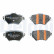 Brake pad set, disc brake LP5054EV Delphi