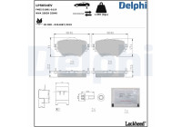 Brake pad set, disc brake LP5054EV Delphi