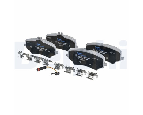Brake pad set, disc brake LP5056EV Delphi