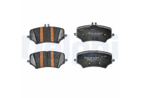 Brake pad set, disc brake LP5056EV Delphi