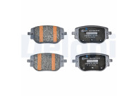 Brake pad set, disc brake LP5057EV Delphi
