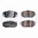 Brake pad set, disc brake LP5061EV Delphi