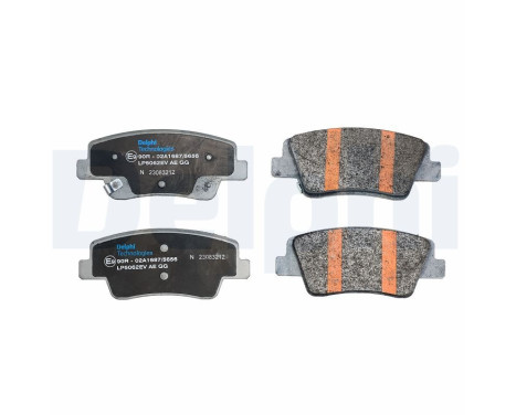 Brake pad set, disc brake LP5062EV Delphi