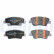 Brake pad set, disc brake LP5062EV Delphi