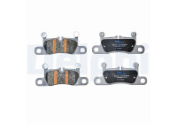 Brake pad set, disc brake LP5063EV Delphi