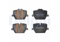 Brake pad set, disc brake LP5067EV Delphi