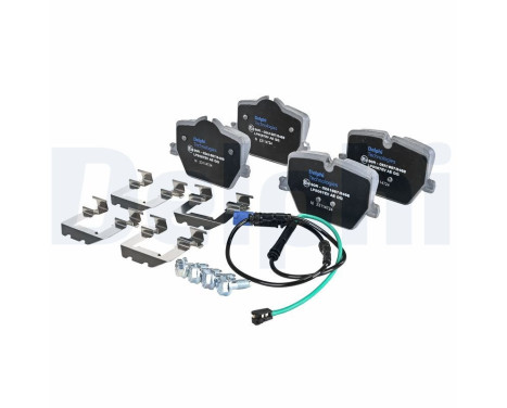 Brake pad set, disc brake LP5067EV Delphi