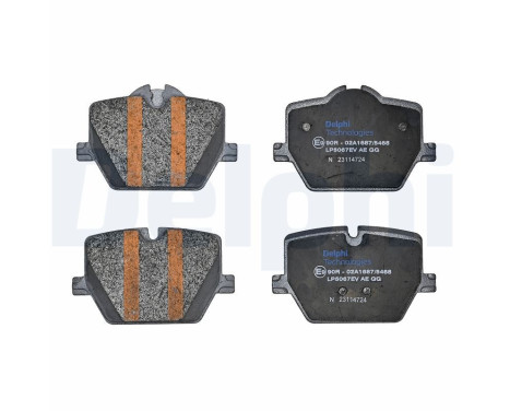 Brake pad set, disc brake LP5067EV Delphi, Image 2
