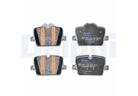 Brake pad set, disc brake LP5068EV Delphi