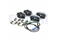 Brake pad set, disc brake LP5069EV Delphi