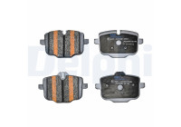 Brake pad set, disc brake LP5069EV Delphi