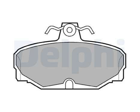 Brake Pad Set, disc brake LP507 Delphi