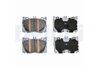 Brake pad set, disc brake LP5071EV Delphi