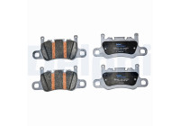 Brake pad set, disc brake LP5072EV Delphi