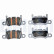 Brake pad set, disc brake LP5072EV Delphi