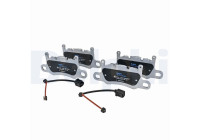 Brake pad set, disc brake LP5072EV Delphi