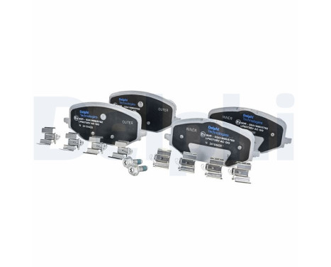 Brake pad set, disc brake LP5073EV Delphi
