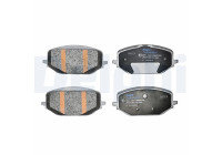 Brake pad set, disc brake LP5073EV Delphi