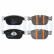 Brake pad set, disc brake LP5077EV Delphi