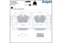 Brake pad set, disc brake LP5078EV Delphi