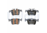 Brake pad set, disc brake LP5078EV Delphi