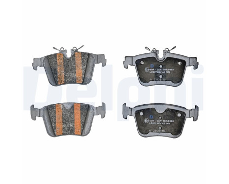 Brake pad set, disc brake LP5078EV Delphi