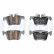 Brake pad set, disc brake LP5078EV Delphi