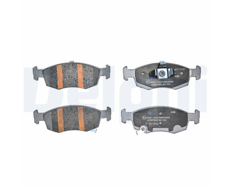 Brake pad set, disc brake LP5079EV Delphi