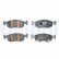 Brake pad set, disc brake LP5079EV Delphi