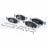 Brake pad set, disc brake LP5079EV Delphi