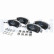 Brake pad set, disc brake LP5080EV Delphi
