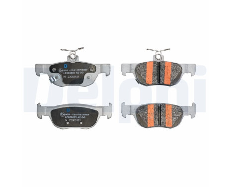 Brake pad set, disc brake LP5085EV Delphi