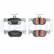 Brake pad set, disc brake LP5085EV Delphi