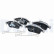 Brake pad set, disc brake LP5086EV Delphi