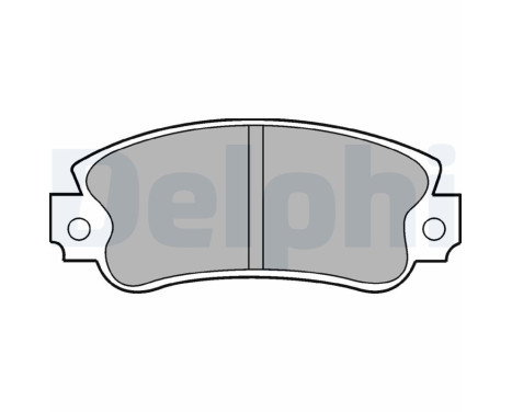 Brake Pad Set, disc brake LP509 Delphi