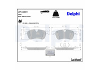 Brake pad set, disc brake LP5126EV Delphi
