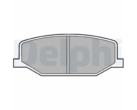 Brake Pad Set, disc brake LP527 Delphi