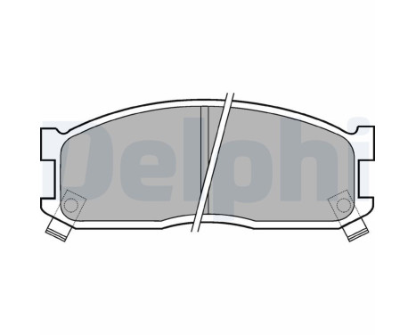 Brake Pad Set, disc brake LP530 Delphi
