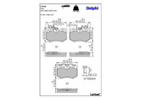 Brake Pad Set, disc brake LP536 Delphi