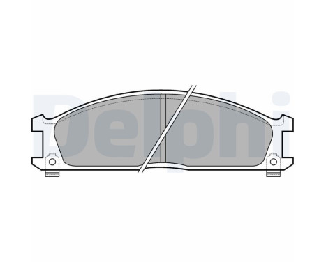 Brake Pad Set, disc brake LP543 Delphi